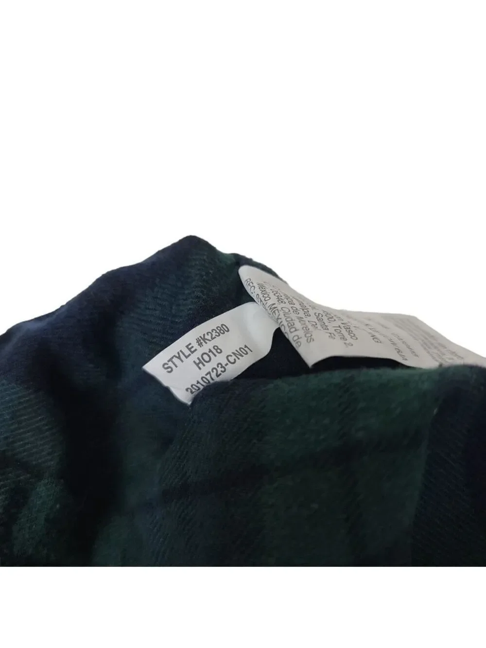 J. Crew Plaid Green Blue Men's Drawstring Pajamas Pants S